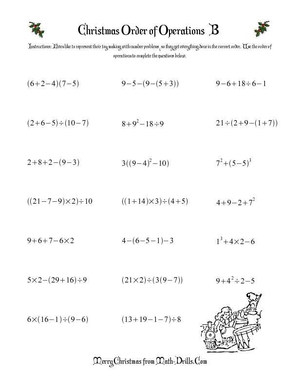 Order Of Operations Word Problems Worksheets with Answers or Grade 6 Maths Worksheets with Answers