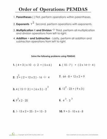 Order Of Operations Worksheet 6th Grade Along with 786 Best Algebra Images On Pinterest