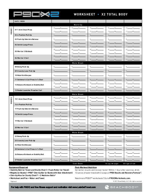 P90x Legs and Back Worksheet Also Amazing Back to School Printables Homework Print Out Sheets Activity