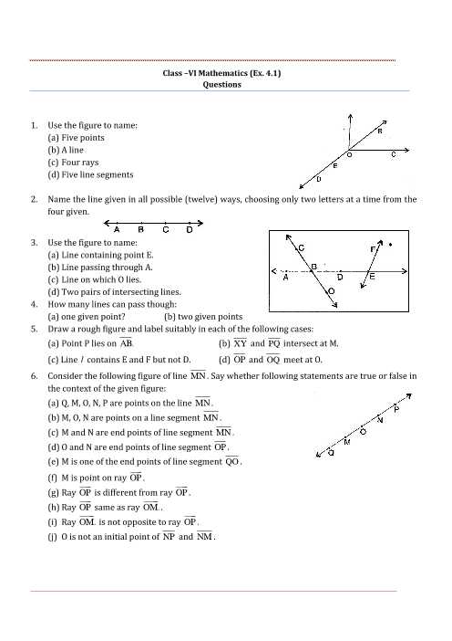 Parallel Lines and Proportional Parts Worksheet Answers Also Ncert solutions for Class 6 Maths Chapter 4 Basic Geometrical Ideas