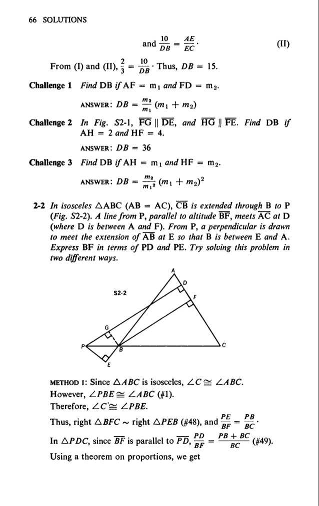 Parallel Lines and Proportional Parts Worksheet Answers as Well as Challenging Problems In Geometry