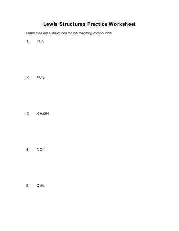 Parallel Structure Practice Worksheet Also Worksheet Drawing Lewis Structures