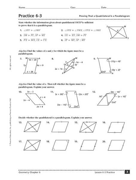 Parallelogram Proofs Worksheet Along with Proving A Quadrilateral is Parallelogram Worksheet Worksheets for