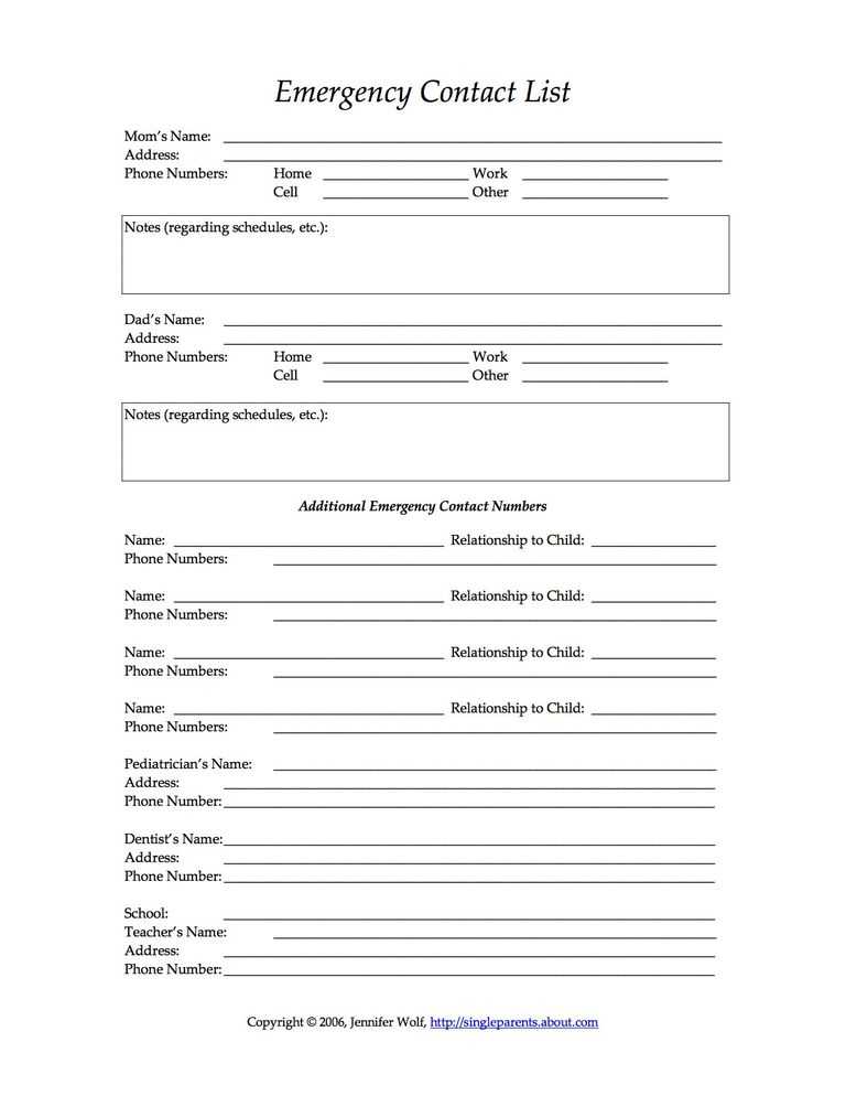 Parenting Plan Worksheet Illinois with Free Printable forms for Single Parents