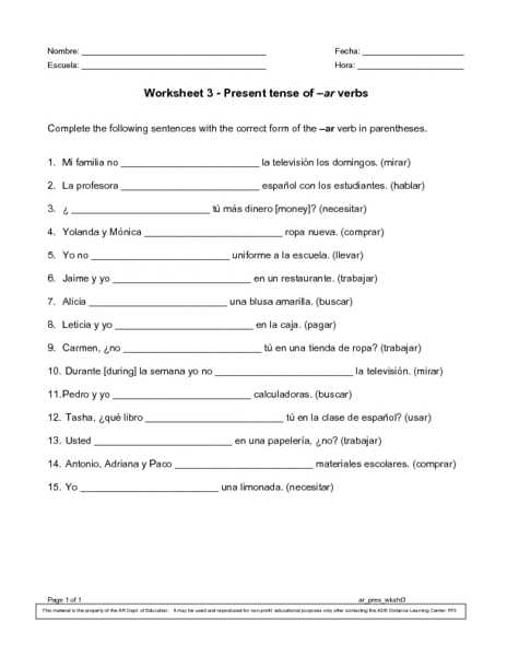 Past Participle Spanish Worksheet Along with Worksheets 43 Re Mendations Verb Tense Worksheets Hd Wallpaper