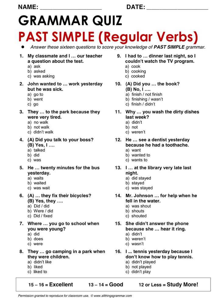 Past Tense Verbs Worksheets Also 70 Best English Grammar Quiz Images On Pinterest