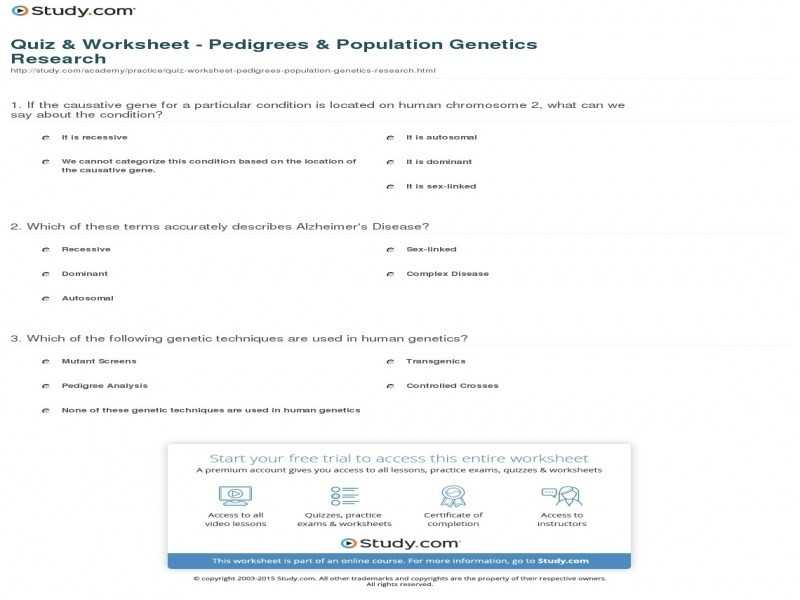 Pedigree Practice Problems Worksheet Along with Genetics Pedigree Worksheet