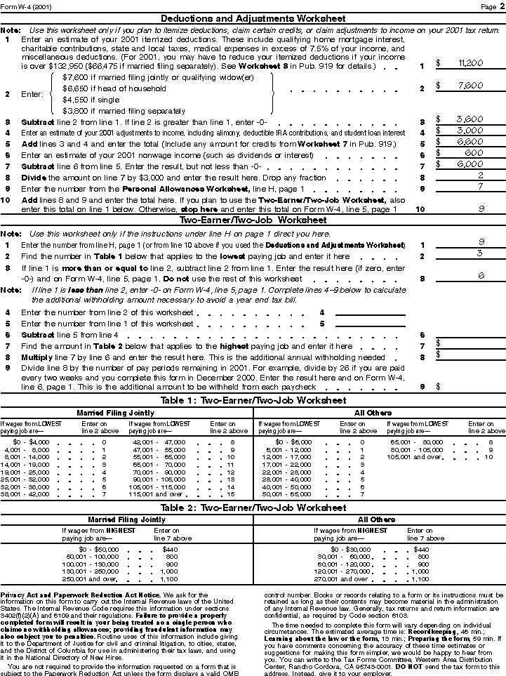 Personal Allowances Worksheet Help with Basic Explanation W 4 Tax form Personal Allowance Worksheet E Two