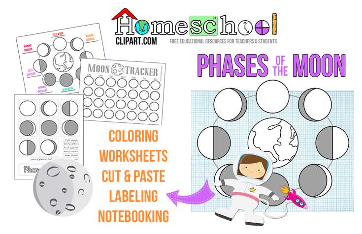 Phases Of the Moon Printable Worksheets with Science Projects Archives the Crafty Classroom
