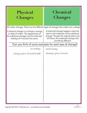 Physical and Chemical Changes Worksheet Answers as Well as 44 Best Chemistry Images On Pinterest