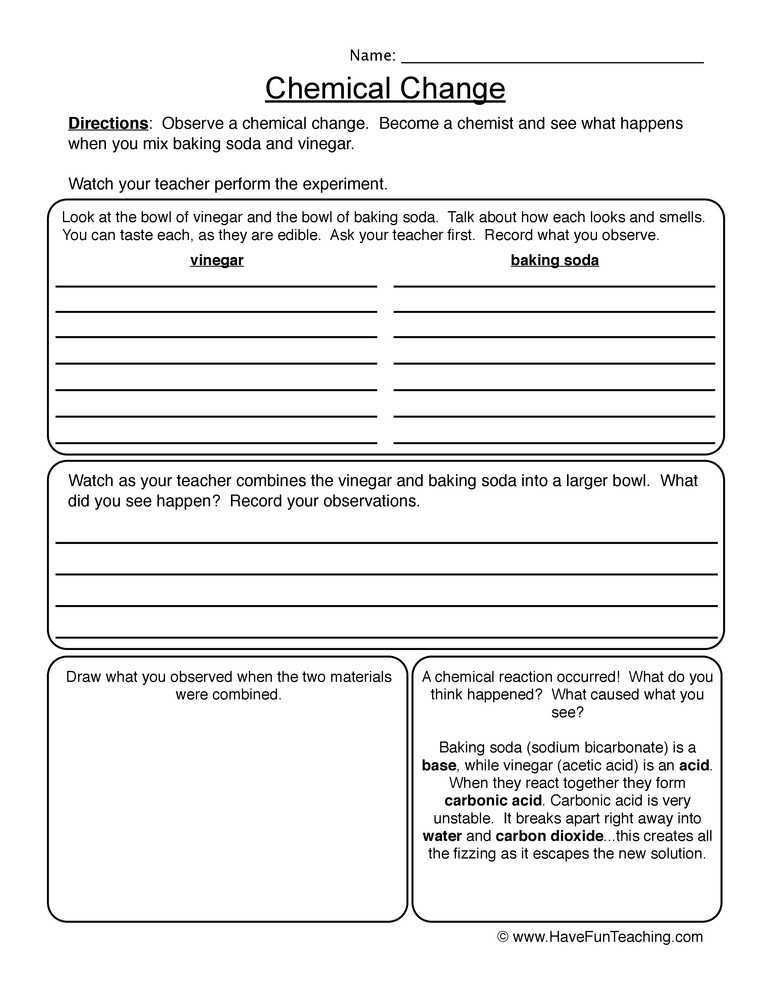 Physical and Chemical Changes Worksheet together with 19 Awesome Physical and Chemical Changes Worksheet Answers