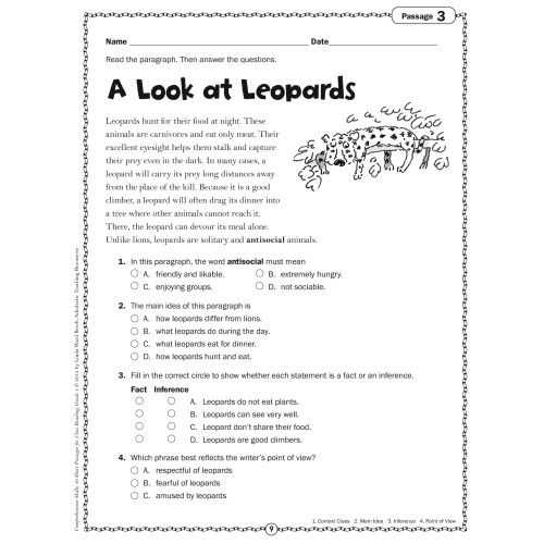 Point Of View Worksheet Answers Also Prehension for Grade 4 Kidz Activities
