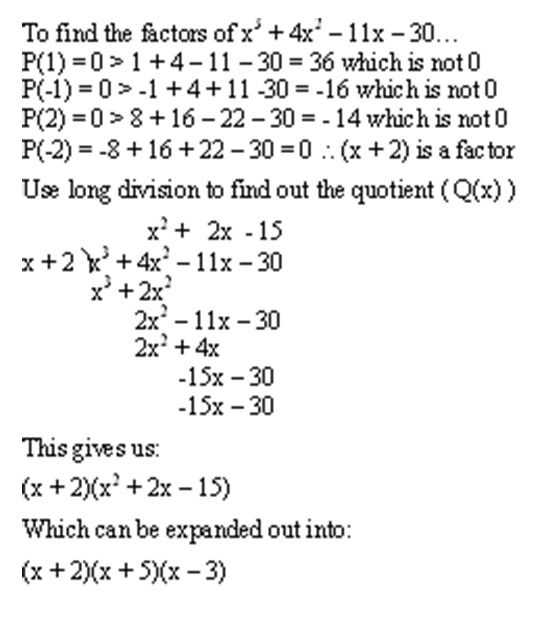 Pre Calc Worksheet Real Zeros Of Polynomials or the Factor theorem is Derived From the Remainder theorem It Tells