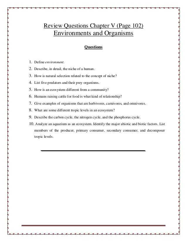 Predator Prey Relationship Worksheet Answers as Well as Review Questions Chapter 5