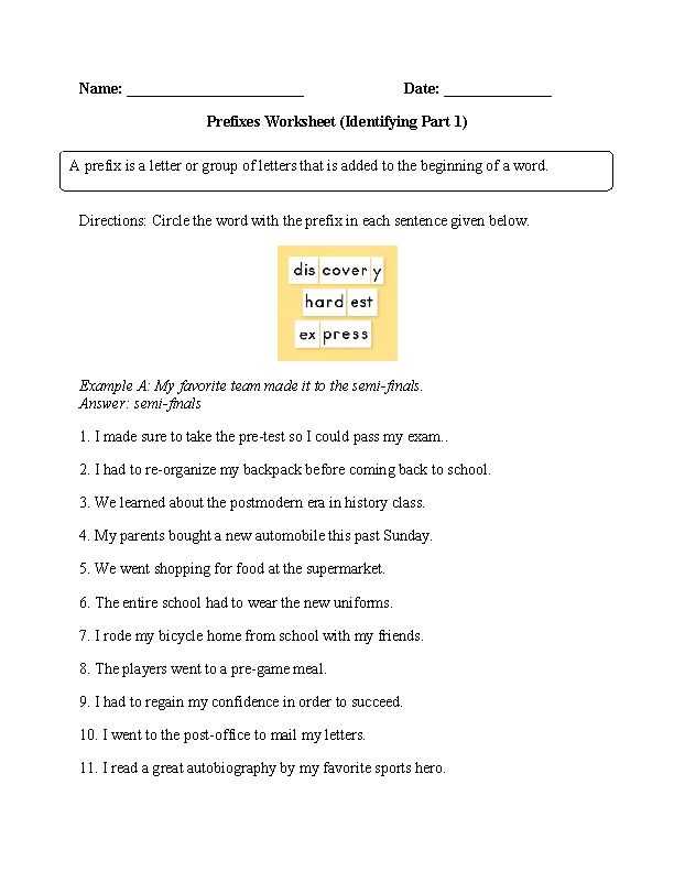 Prefix Worksheets 3rd Grade or 19 Best Prefixes Images On Pinterest