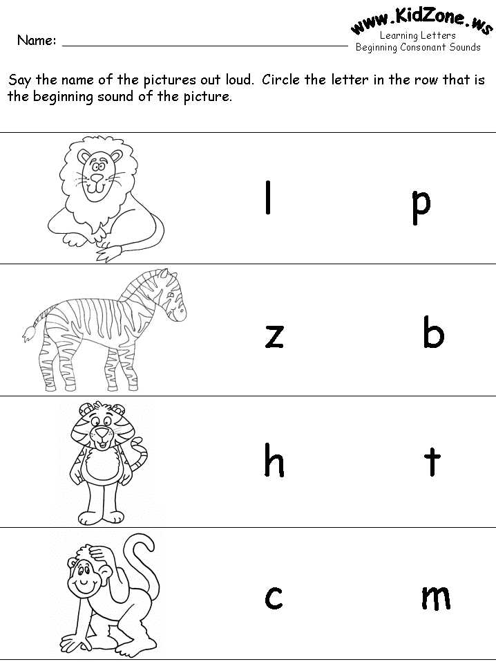 Preschool Letter Recognition Worksheets with Learning Letter sounds