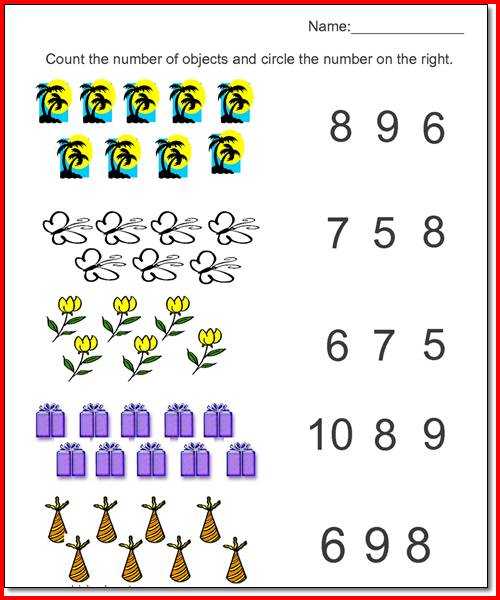 Preschool Math Worksheets Pdf Along with Math Printable Worksheets for Kindergarten