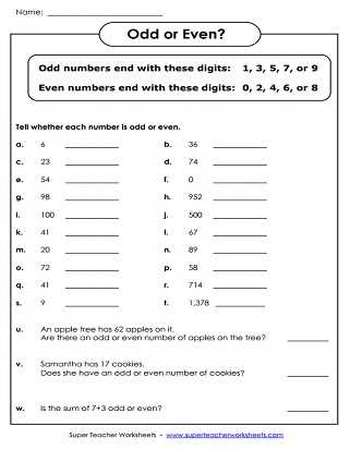 Preschool Math Worksheets Pdf Also even and Odd Numbers Worksheets