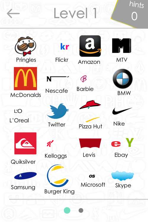 Printable Logo Quiz Worksheet Also Logo Quiz Answers Level 1 15 for iPhone Ipad and android
