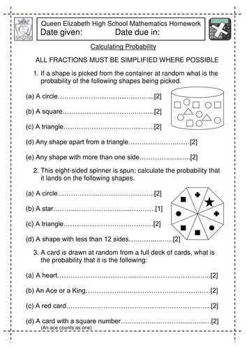 Probability Of Compound events Worksheet with Answer Key Also Ks2 Maths Calculating Probability Worksheet by Jlcaseyuk Teaching