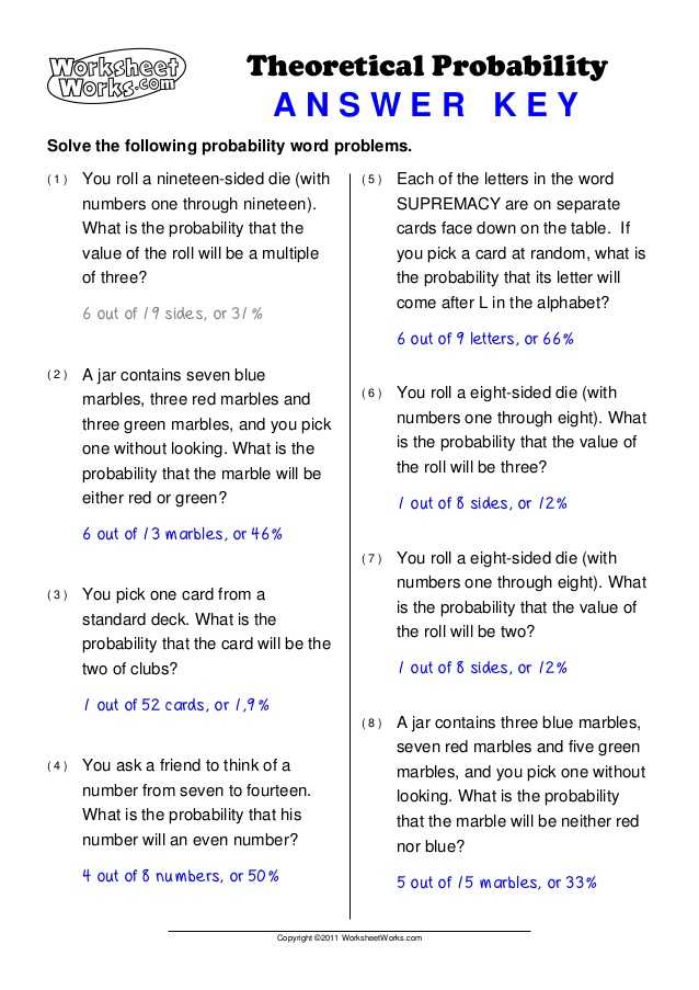 Probability theory Worksheet 1 and Probability Marbles Worksheet the Best Worksheets Image Collection