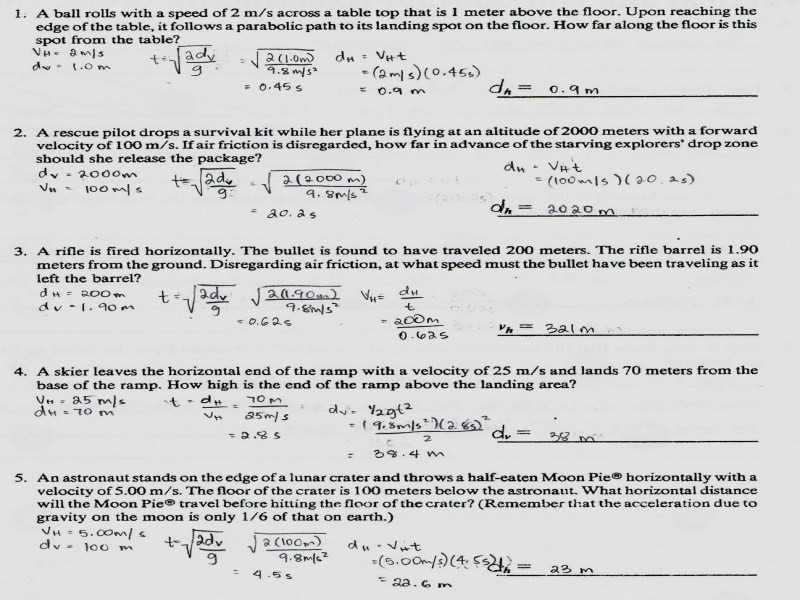 Projectile Motion Simulation Worksheet Answer Key or Worksheets 49 Unique Projectile Motion Worksheet High Resolution