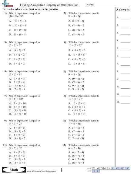 Properties Of Addition Worksheets or 57 Best Math Field Properties Images On Pinterest