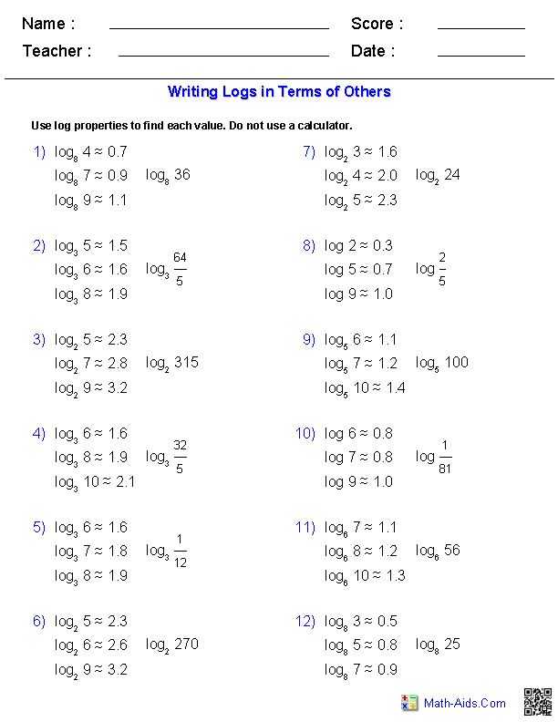 Properties Of Logarithms Worksheet or 50 Best Math Log Et Expo Images On Pinterest