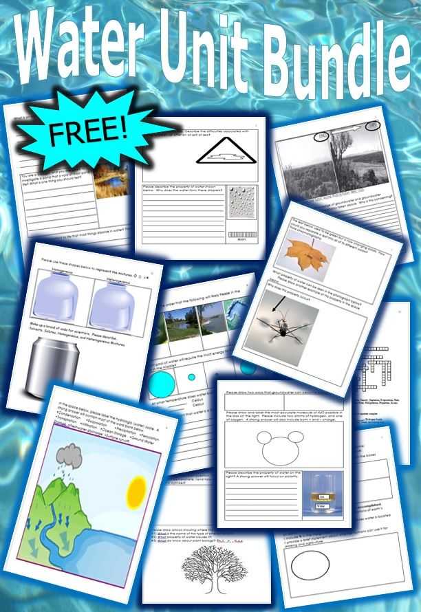 Properties Of Water Worksheet Answer Key Along with This is A Free 14 Page Homework or Classwork Bundle About the Water