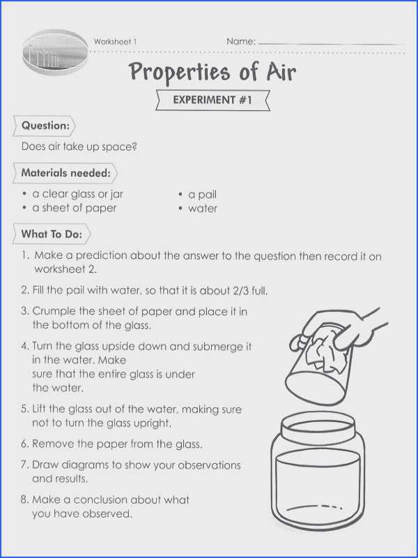 Properties Of Water Worksheet Answer Key with Properties Water Worksheet