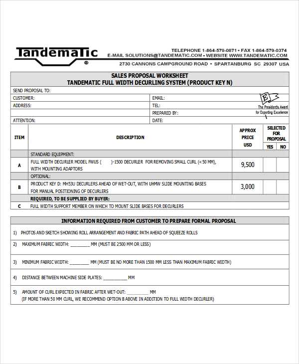 Proposal Worksheet Template as Well as 34 Free Proposal Templates