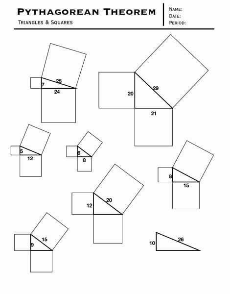 Pythagorean Puzzle Worksheet Answers with 158 Best Math Pythagorean theorum Images On Pinterest