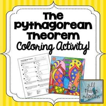 Pythagorean theorem Coloring Worksheet with 158 Best Math Pythagorean theorum Images On Pinterest