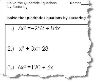 Quadratic formula Worksheet with Answers and Quadratic Equation Worksheets Printable Pdf Download