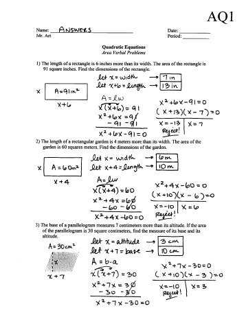 Quadratic formula Worksheet with Answers Pdf Also Name Date Precalculus Worksheet — Parametric Equations 1