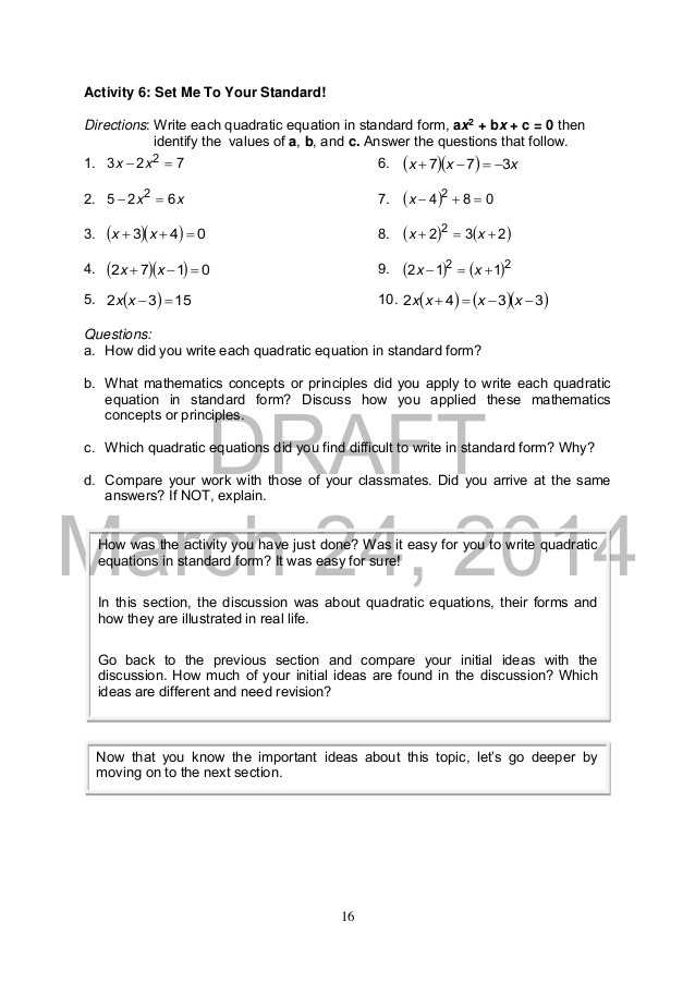 Quadratic formula Worksheet with Answers Pdf and Using the Quadratic formula Worksheet Image Collections Worksheet