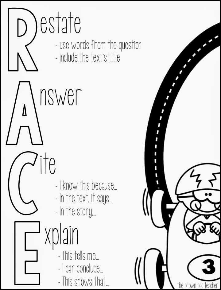 Race Writing Strategy Worksheet with 131 Best School Writing Essay Images On Pinterest