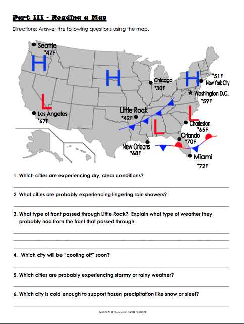Reading A Weather Map Worksheet and Worksheets 50 Inspirational forecasting Weather Map Worksheet 1 High