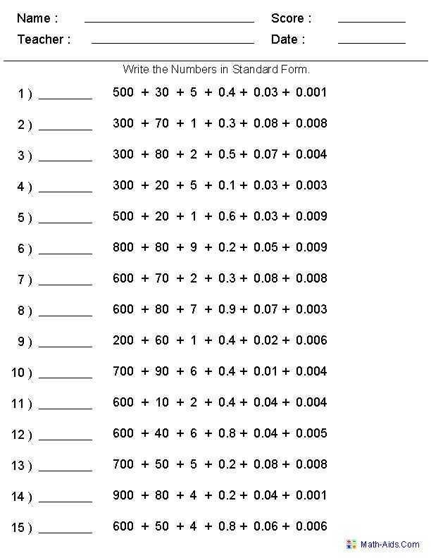 Reading and Writing Decimals Worksheets 5th Grade and 56 Best Math Decimals Images On Pinterest