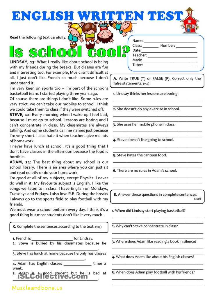 Reading Comprehension Worksheets High School and Free Printable Reading Prehension Worksheets for 5th Grade