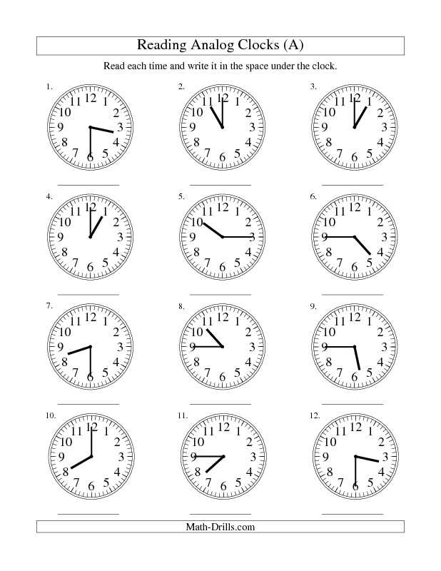 Reading Time Worksheets and 96 Best School Maths Images On Pinterest