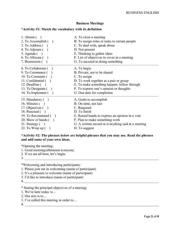 Real Estate Vocabulary Worksheet Also 150 Free Business Vocabulary Worksheets