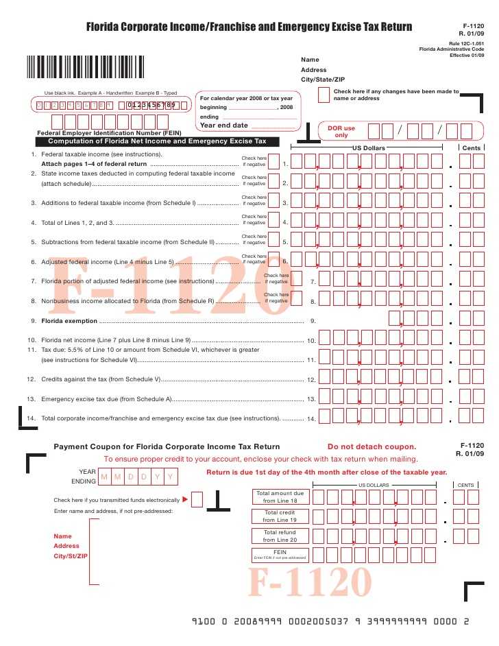 Residential Energy Efficient Property Credit Limit Worksheet or Florida Corporate In E Franchise and Emergency Excise Tax Return …