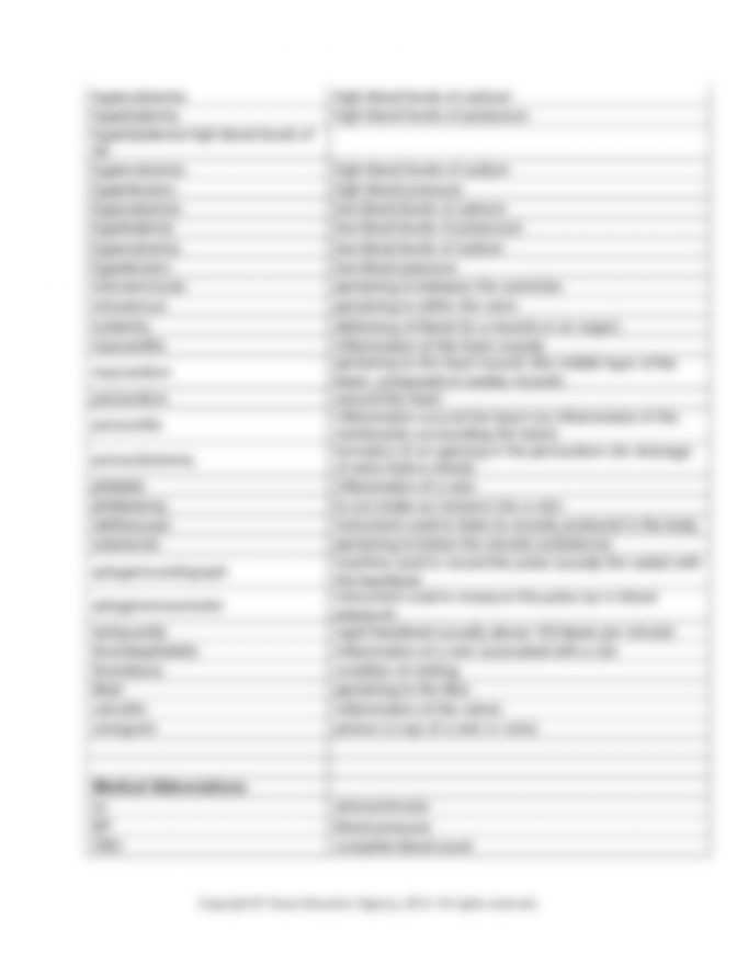 Respiratory System Medical Terminology Worksheet or Medical Terminology Worksheet