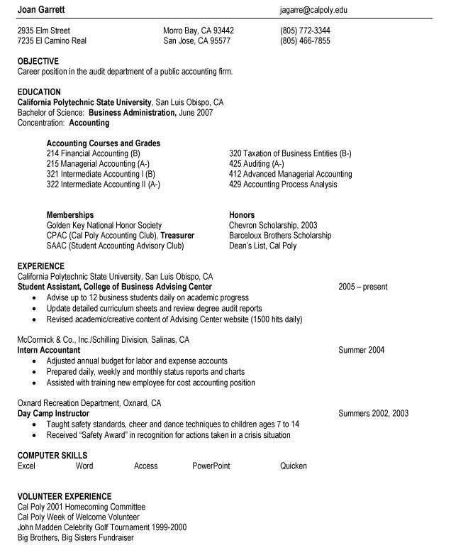 Resume Worksheet for Middle School Students together with Resume Objective Examples for High School Students Examples Of Resumes