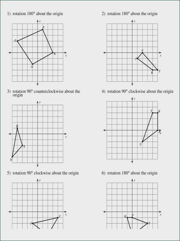 Rotations Worksheet Answers Also Rotations Worksheet