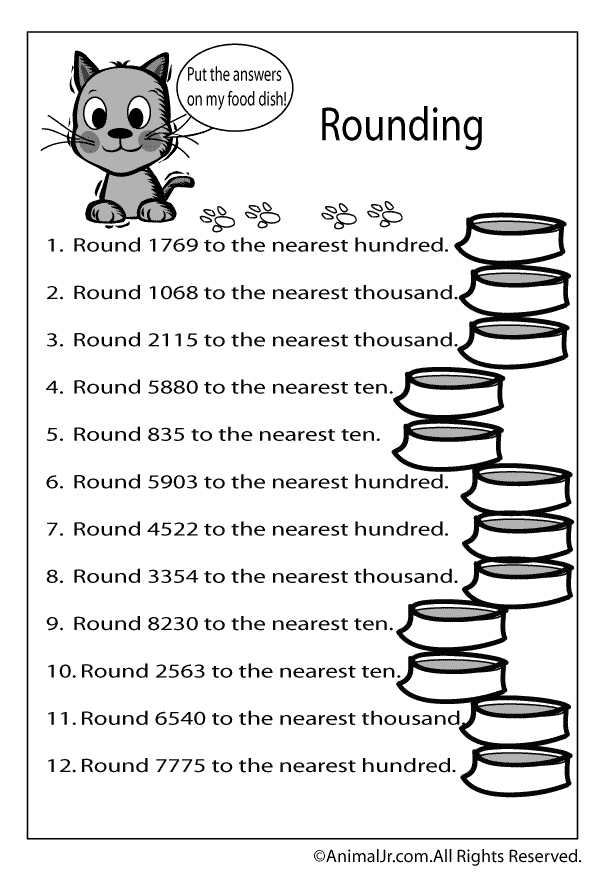 Rounding Worksheets 4th Grade or Fascinating Fun Worksheets Math 3rd Grade In Fun 2nd Grade Math