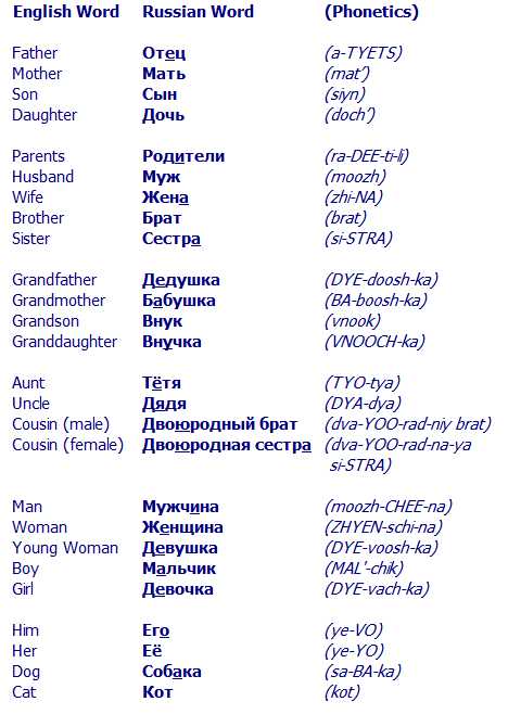 Russian for Beginners Worksheets Also Learn some Of the Russian Words to Describe Family Members