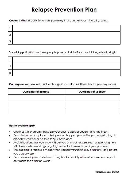 Safety Plan Worksheet Along with 37 Best Relapse Prevention Images On Pinterest