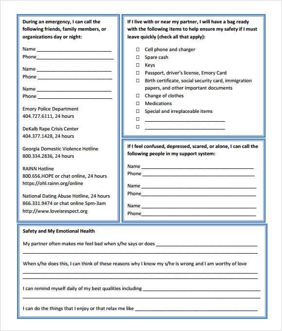 Safety Plan Worksheet Along with Safety Plan for Suicidal Clients Template Template Design Ideas